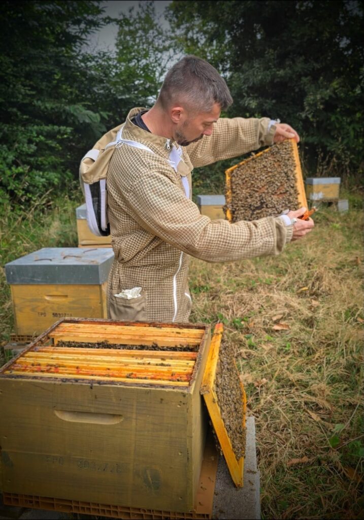 photo producteur de miel à Quimperlé